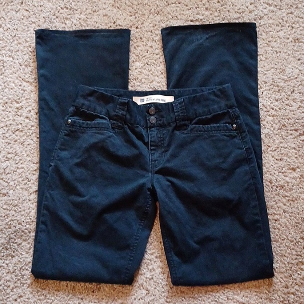 Vintage Y2K Curvy Ultra Low Rise Gap Dark Navy Pants